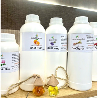  CHAI 1 LÍT - Sỉ Tinh dầu Nguyên Chất đậm đặc  Sả chanh  Quế ,Bạc Hà...xông phòng,thơm xe   Tinh Dầu SPA HOTEL 