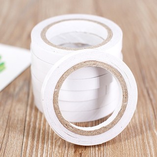 Băng keo 2 mặt mini bản nhỏ 8mm*6m, băng dính hai mặt rẻ cuộn hình tròn dạng kéo siêu dính dán quần áo giấy móng đa năng