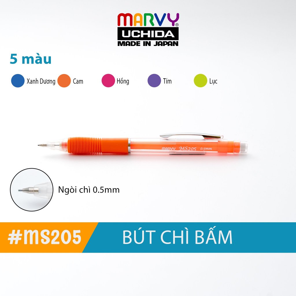 Bút chì bấm Marvy Uchida MS205 ngòi 0.5mm