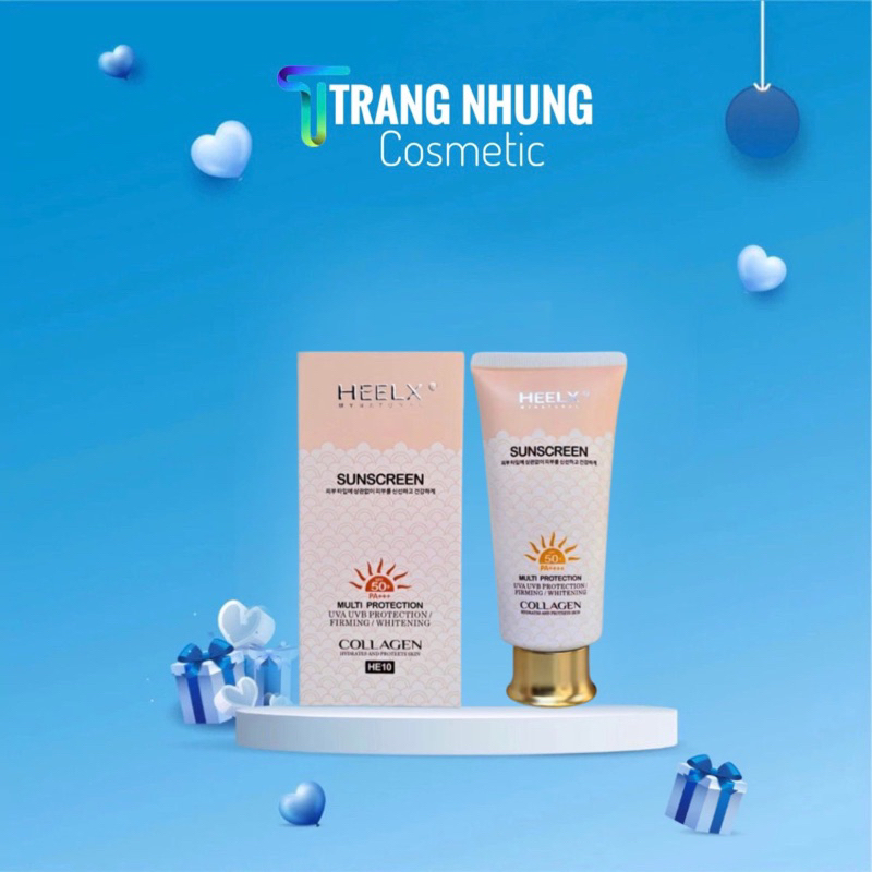 KEM CHỐNG NẮNG HEELX-HEELEY Collagen Sunscreen 88ml Chống Nắng Mạnh Mẽ Làm Dịu Da Nhạy Cảm