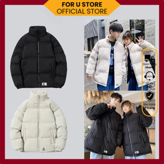 Áo phao nam nữ, áo khoác form rộng, áo béo cổ cao unisex trần bông dày dặn siêu ấm local brand
