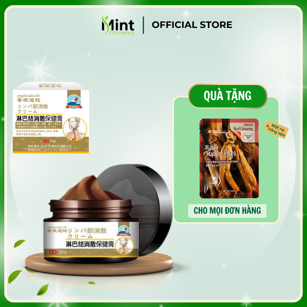 Kem mờ hạch bạch huyết Shixendo Nhật Bản 30g - Kem Shixendo giảm u hạch, u mỡ, u tuyến giáp đơn giản tại nhà