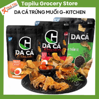 🎞 Set 3 gói da cá trứng muối G Kitchen ngon tuyệt, vị trứng muối, vị trứng muối cay, vị tiêu đen 25g, 50g -TAPILU -