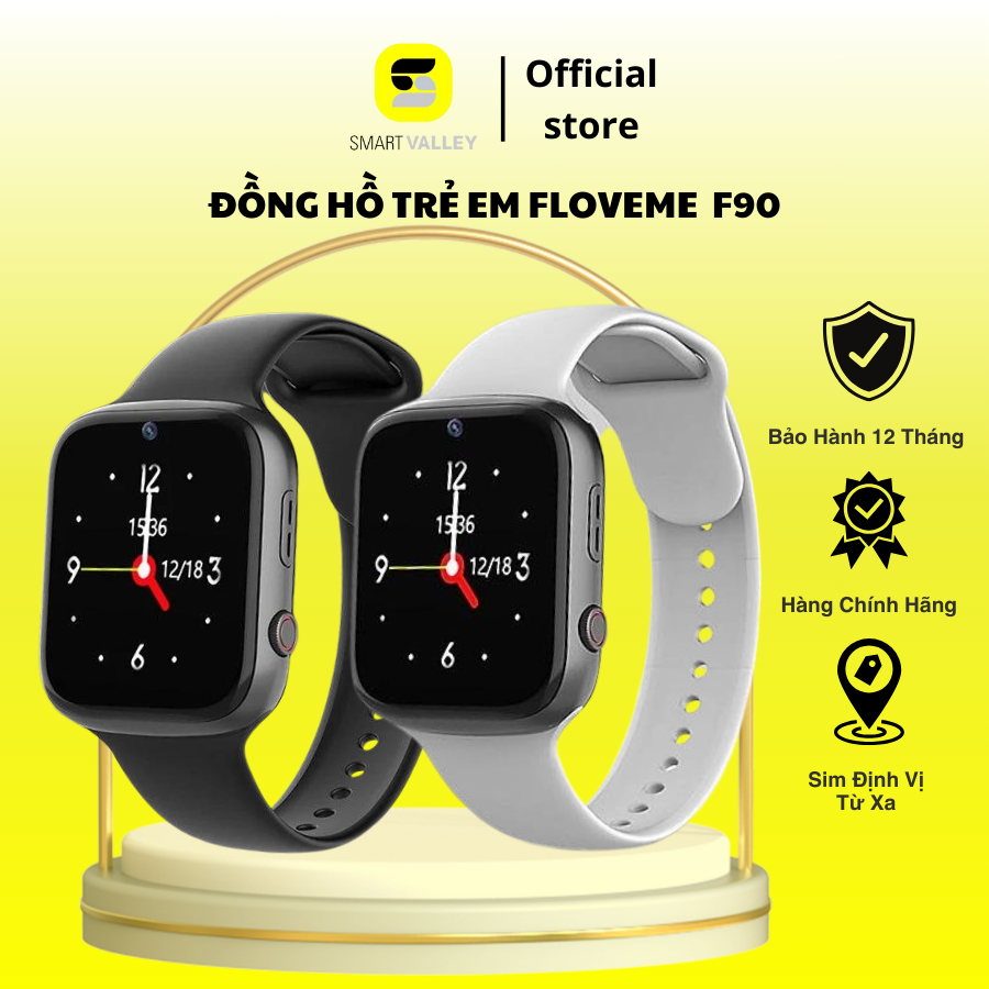 Đồng Hồ Thông Minh Trẻ Em Floveme F90 4G Video Call, Đo Nhịp Tim, Định vị Wifi Lắp Sim Gọi Điện thoại