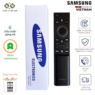 HÀNG VIỆT NAM CHẤT LƯỢNG CAO] Điều khiển GIỌNG NÓI VOICE tivi Samsung QLED MỚI FULLBOX+TẶNG PIN