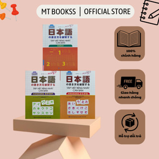 Sách Combo 3 Cuốn Tập Viết Tiếng Nhật Căn Bản Hiragana + Katakana + Kanji