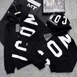 Áo Hoodie Icon DSQ Form Rộng Chất Nỉ Bông Dày Dặn Mũ To Hàng 2 Lớp - Áo Hoodie Nam Nữ In 5d Phong Cách Boy Phố Hot Trend