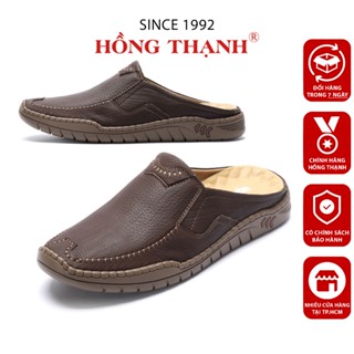 HỒNG THẠNH - Giày Sục Nam Da Bò Cao Cấp Giày Sabo Trung Niên - 5339