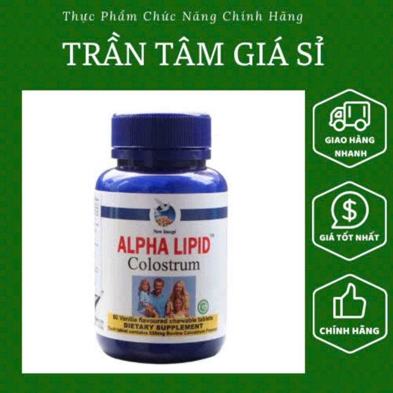 Viên uống Colostrum Alpha Lipid sữa non -  60 viên giúp tăng cường kháng thể và nâng cao hệ miễn dịch.