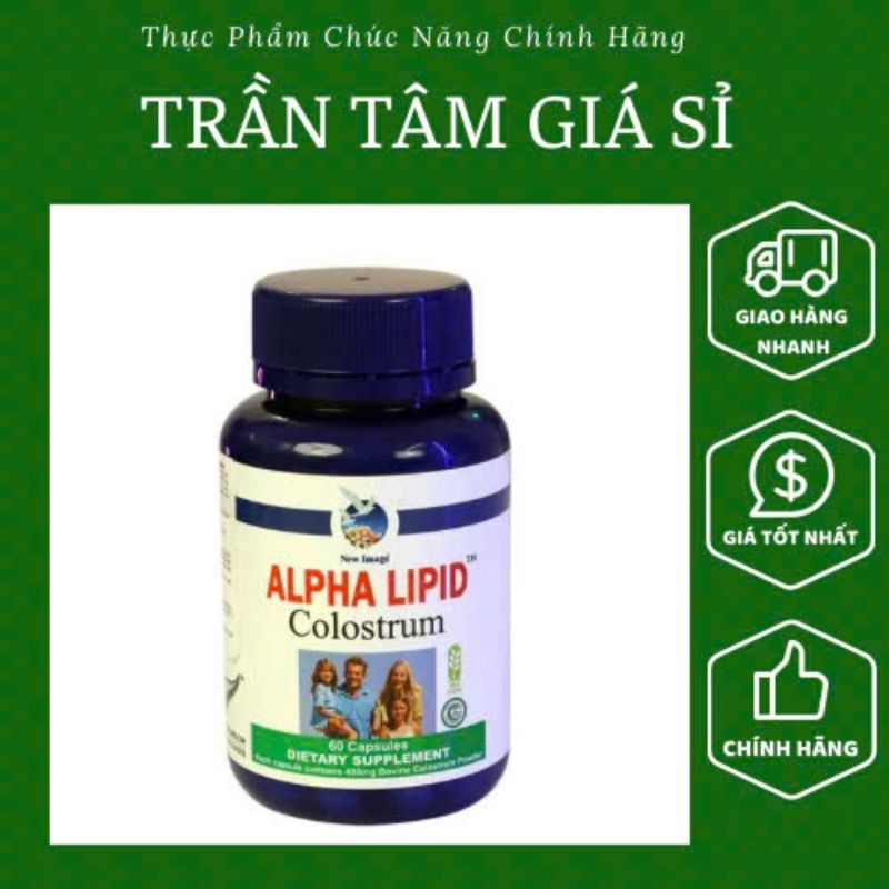 Viên Sữa Non Alpha Lipid Capsules New Zealand Bổ Sung Kháng Thể Tự Nhiên 60 Viên