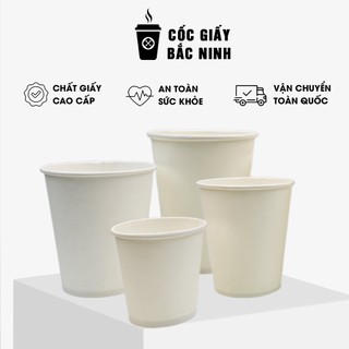  200 cái Cốc giấy dùng 1 lần cho văn phòng bữa tiệc 1oz 2oz 3oz 5oz 7oz 9oz Ly giấy màu trắng 