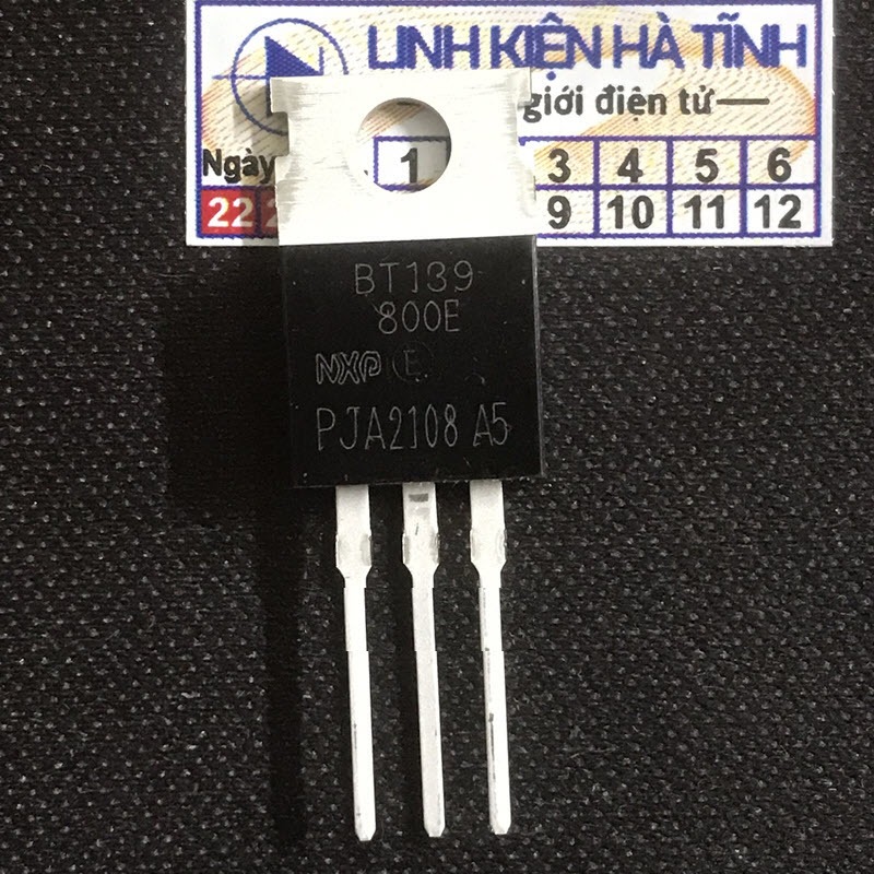 Túi 5 con Triac BT139-800E  BT139 TO-220 16A 800V -BB12