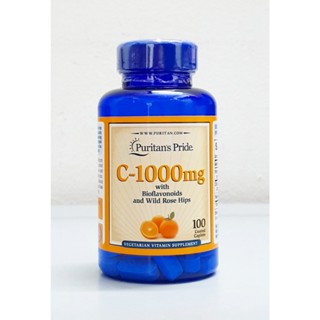 mẫu mới date 10/24 - Viên uống Vitamin C 1000 mg chai 100 viên hãng Puritan's Pride của Mỹ