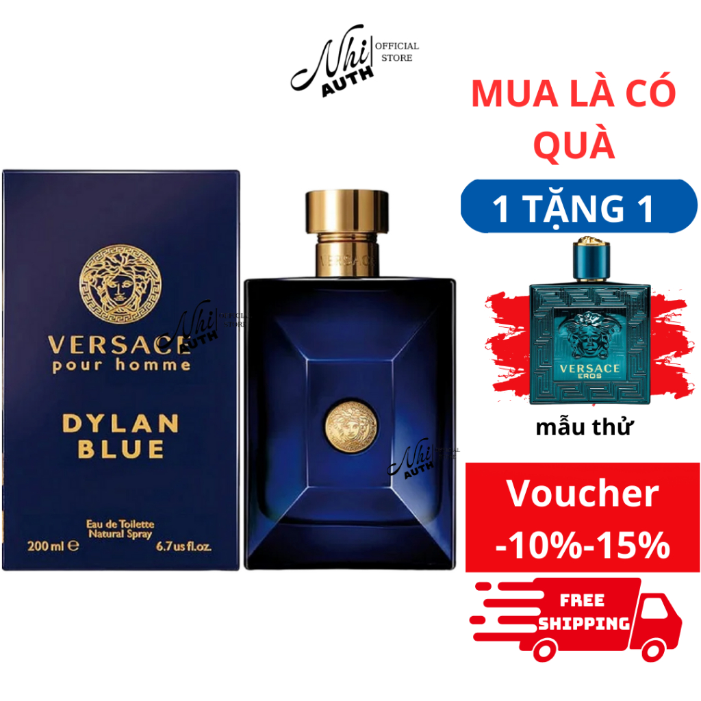 Nước Hoa Nam Versace Dylan Blue Pour Homme 200ml 100% chính hãng (nguyên seal)