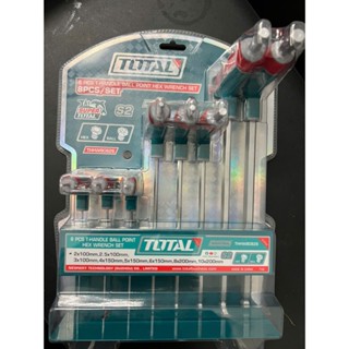 Bộ 8 chìa lục giác Thường , Bông , Bi tay cầm chữ T TOTAL (THHW80816 -THHW80826 -THHW80836)