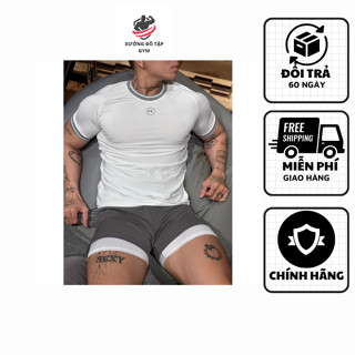 SET QUẦN THỂ THAO GYM BODY 2 LỚP KÈM ÁO THỂ THAO FORM SLIMFIT