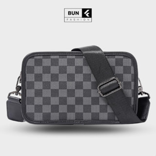 Túi đeo chéo unisex cao cấp dạng hộp da Pu caro chống nước phong cách hàn quốc, tiện lợi Cvina_store