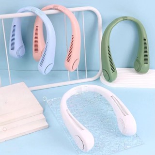 Quạt đeo cổ mini không cánh thổi 360 độ có 3 chế độ gió tuỳ chỉnh dung lượng lớn