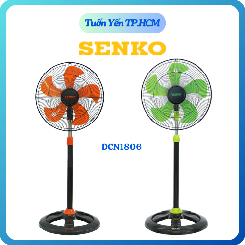 Combo 2 cây quạt đứng công nghiệp Senko DCN1806 mã mới DCN1801 công suất 75W