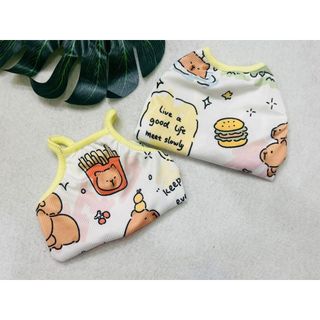 Áo Thun Gân Co Giãn 4 Chiều Cho Chó Mèo Từ 1-20Kg Hoạ Tiết Capybara Freeship