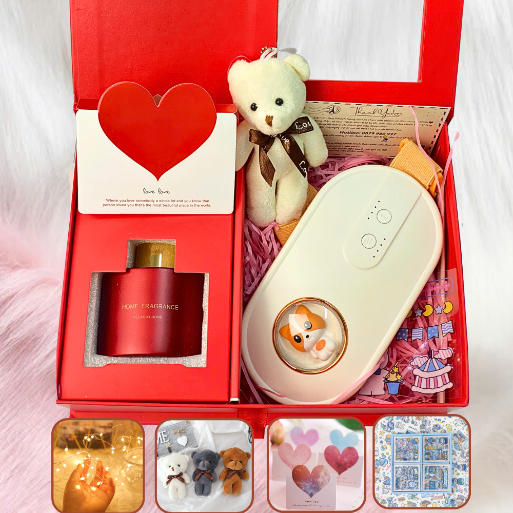 Set quà D'hera, Quà 20.10 Máy Massage ấm bụng giúp giảm đau bụng kinh nguyệt cho phụ nữ - Unicare