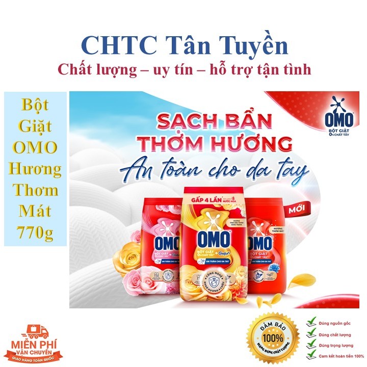 Bột giặt OMO hương thơm mát 770g