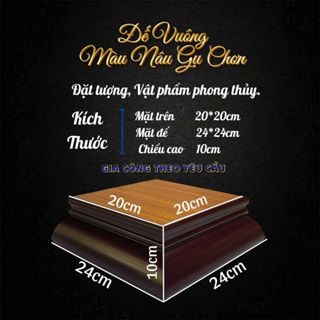 Đôn Vuông ( nhiều kích thước ) kê Tượng, Vật phẩm, đồ trang trí...