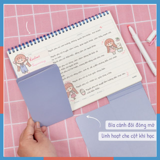  Sổ học từ vựng Word List KLONG khổ B5 120 trang 100 76 bìa màu pastel siêu cute; MS: 917 