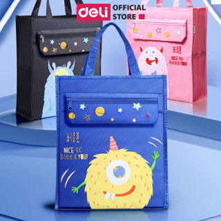 Túi Tote Túi Học Thêm Deli Vải Canva Deli Dễ Thương Sức Chứa Lớn Chống Nước, Chống Bụi Đựng Tài Liệu Sách Vở Học Sinh