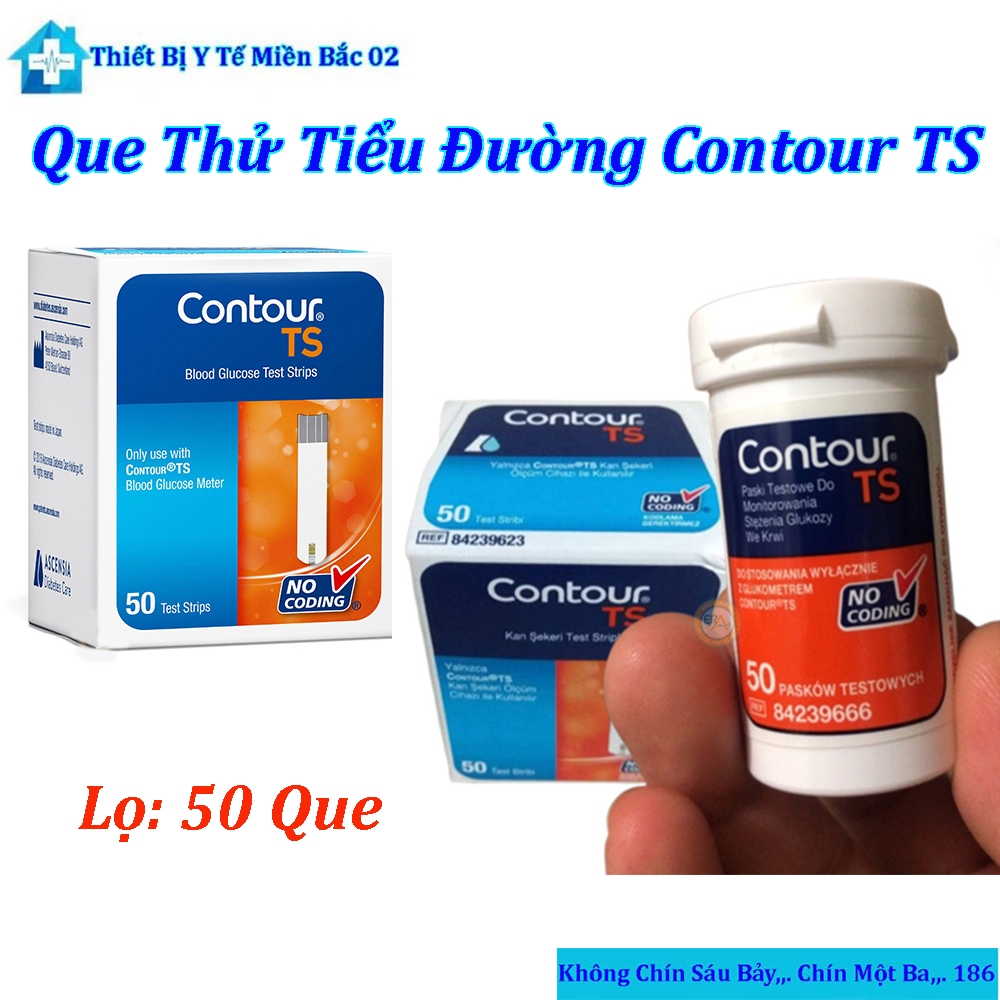 Que Thử Tiểu Đường Contour TS (Lọ 50 que)