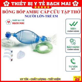 Bóng Bóp Ambu Cấp Cứu Tập Thở Cho Trẻ Em Và Người Lớn