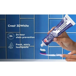 Kem Đánh Răng Crest 3D White Advance Whitening trắng răng, sạch mảng bám
