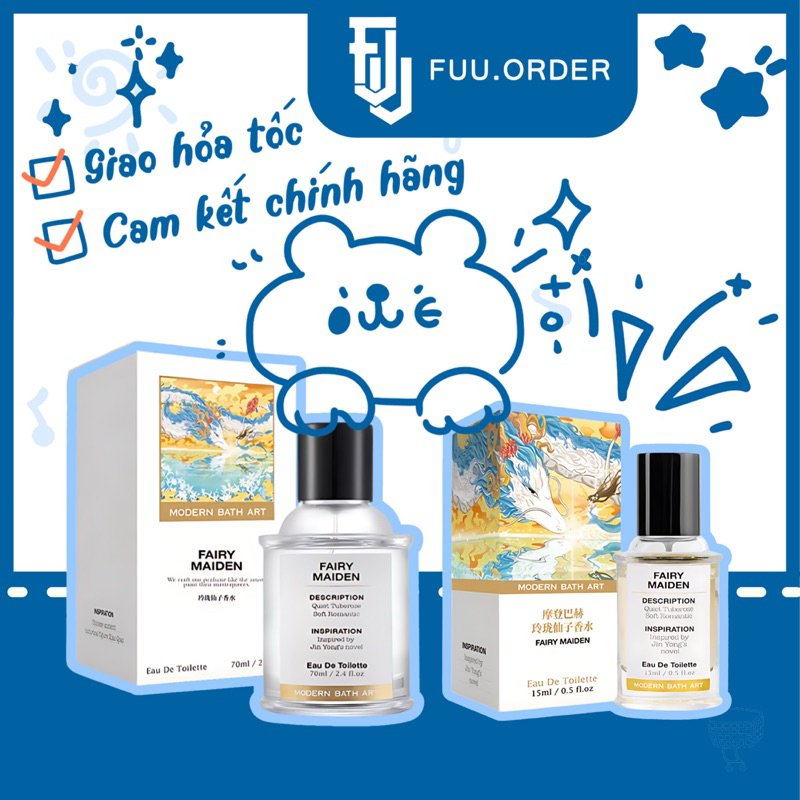 [Fullbox 70ml/15ml] Nước hoa Modern Bath Art Fairy Maiden - Linh Lung Tiên Tử