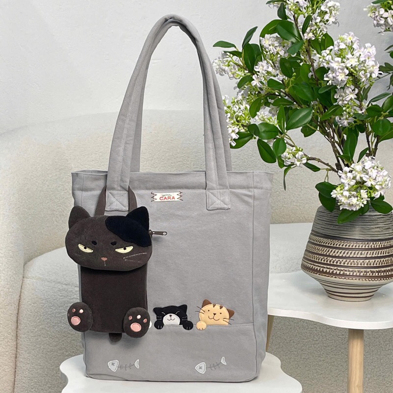 TÚI TOLE 3 BÉ MÈO (KO KÈM VÍ MÈO NHỎ) HIKOSEN CARA