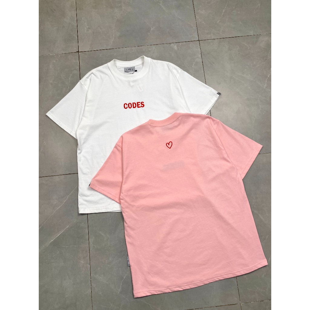 Áo thun cotton thêu Codes Studio from rộng basic phong cách hot trend vải dày dặn_Topunisex