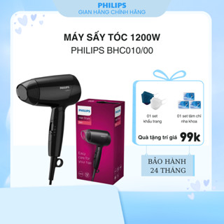 Máy Sấy Tóc Philips BHC010/10 - Công Suất 1200W - 3 Chế Độ Sấy Khô - Bảo Hành Chính Hãng 24 Tháng