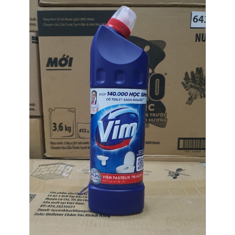 CHẤT TẨY RỬA BỒN CẦU VIM 880ML