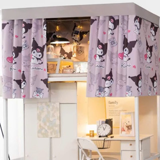 Rèm giường kí túc xá sinh viên, che gác trọ, rèm màn giường nhiều màu, có móc treo tặng kèm dây treo