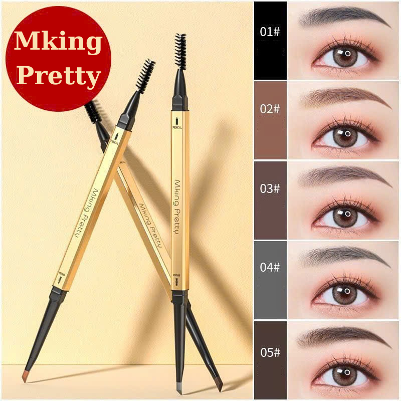 Chì Kẻ Mày 2 Đầu Mking Pretty Vàng Cao Cấp