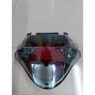 Đèn hậu sirius 50-110cc + bóng hậu hiêu ứng audi ( Mica khói nắp đỏ )