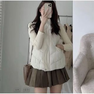 [chay.studio] Áo phao gile nam nữ có túi khóa sườn form rộng, Áo khoác phao 3 màu chất lượng cao cấp