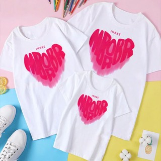 Áo gia đình cổ tròn Màu Trắng vải Cotton thoáng mát Nam Nữ một fome đủ size