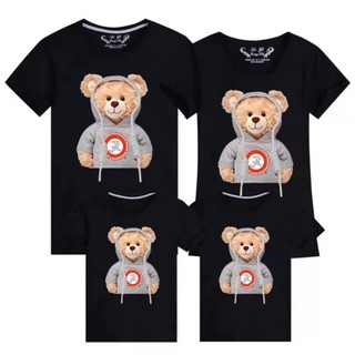 Áo gia đình cổ tròn Màu Trắng vải Cotton thoáng mát Nam Nữ một fome đủ size