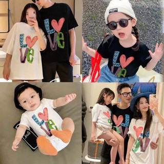 Áo gia đình cổ tròn Màu Trắng vải Cotton thoáng mát Nam Nữ một fome đủ size