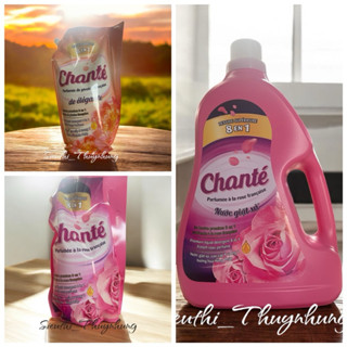 ( Chính hãng)  Nước giặt xả chante’ 3,2kg hương hoa hồng pháp, hoa diên vĩ pháp