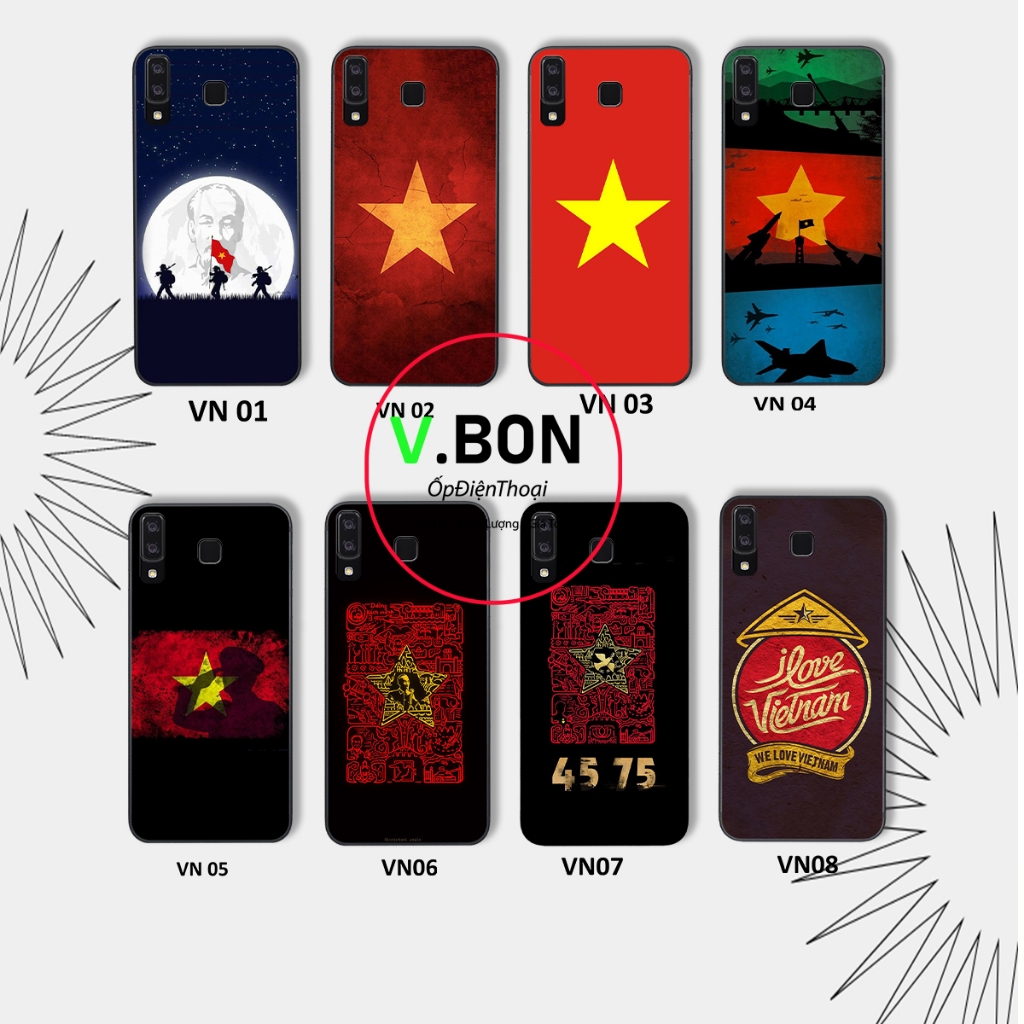 Ốp lưng Samsung A8 STAR / A9 PRO / C9 PRO In Hình  "Lá Cờ Việt Nam" Đẹp.