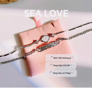 [BẠC KHÔNG RỈ] Vòng tay đôi nam nữ SEA LOVE ý nghĩa cho các Couple COCOPI LT040