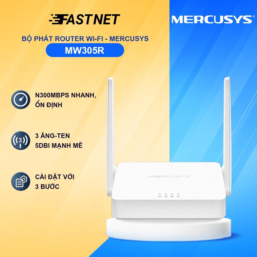 [Hỏa tốc] Bộ Phát Router Wi-Fi Mercusys MW305R Chuẩn N Tốc Độ 300Mbps