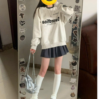 [RẺ VÔ ĐỊCH] Áo Sweater Phối Sọc Tay Form Rộng Nỉ Bông  SWORDFIOA, Áo Nỉ Sweater Nam Nữ Unisex