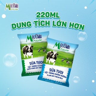 Sữa tươi tiệt trùng Mộc Châu túi 220ml
